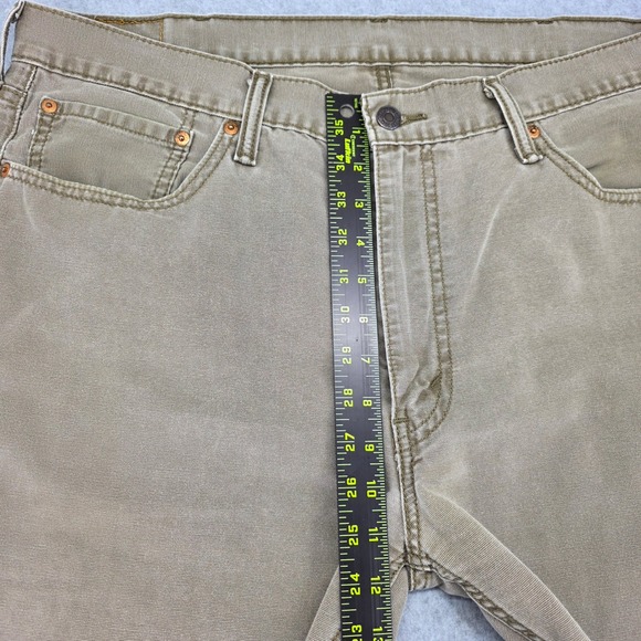 Levi Strauss & Co 514 Jeans Men's 38 X 30 Khaki Beige Straight Fit Durable Denim - Picture 11 of 14